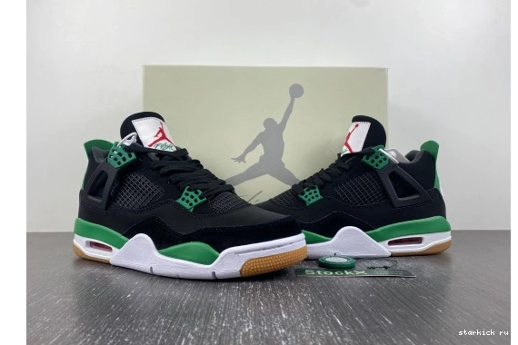 Black Jordan Retro DR5415-030 4 Green  DR5415-030   SB 0201